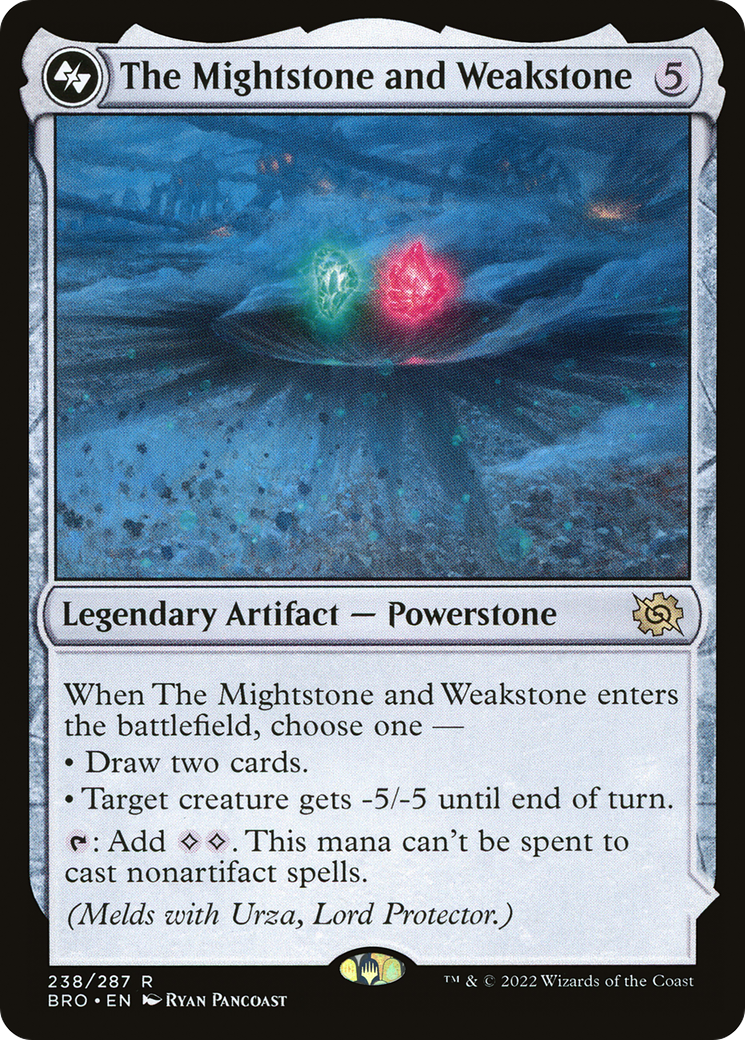 The Mightstone and Weakstone (BRO-238A) - The Brothers' War Foil