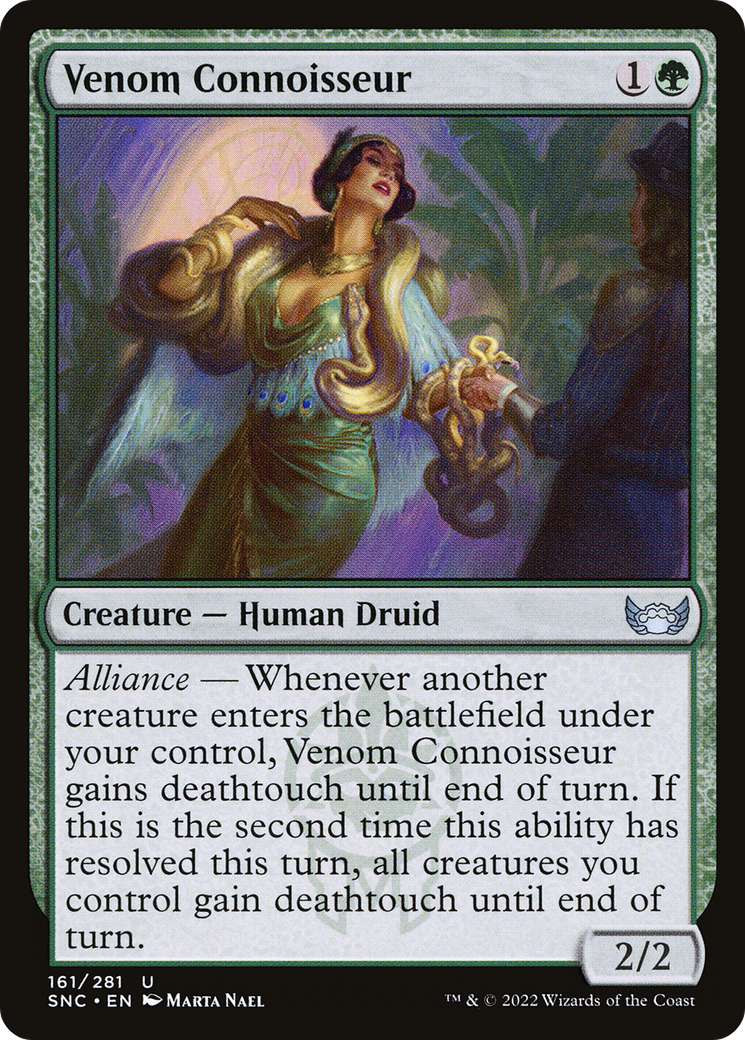 Venom Connoisseur (SNC-161) - Streets of New Capenna Foil