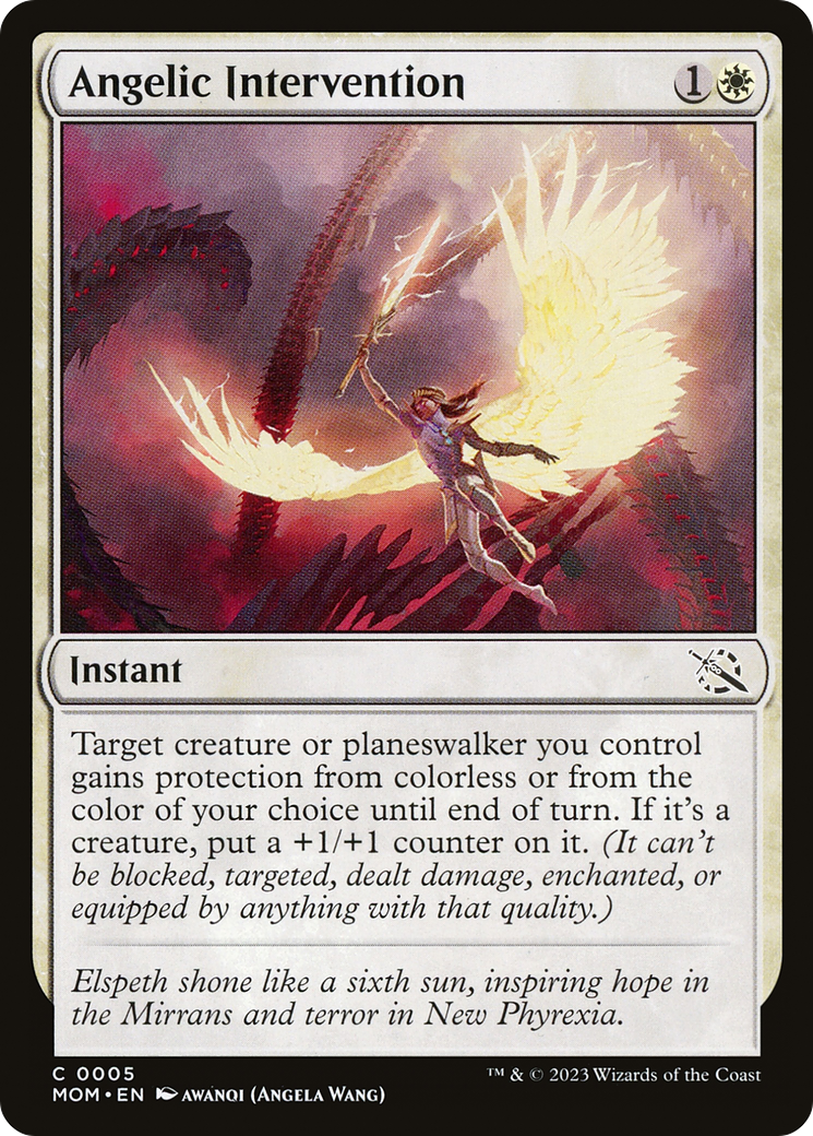 Angelic Intervention (MOM-005) - March of the Machine Foil