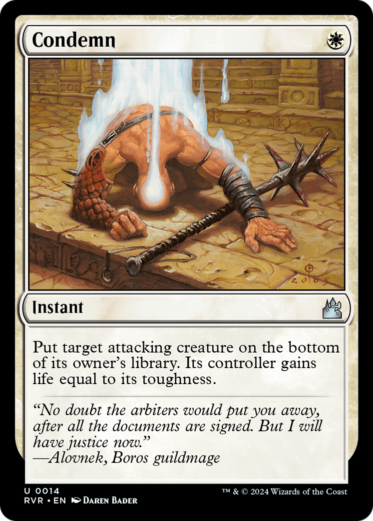 Condemn (RVR-014) - Ravnica Remastered