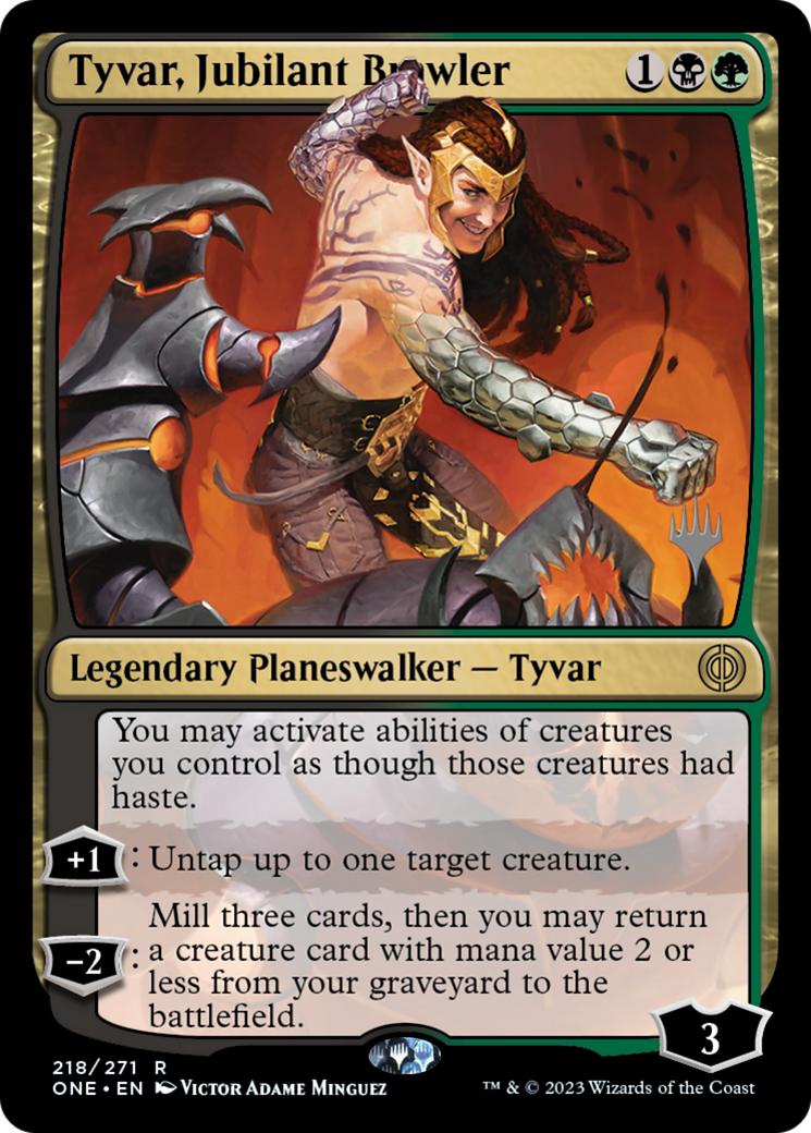 Tyvar, Jubilant Brawler (PPONE-218P) - Phyrexia: All Will Be One Promos