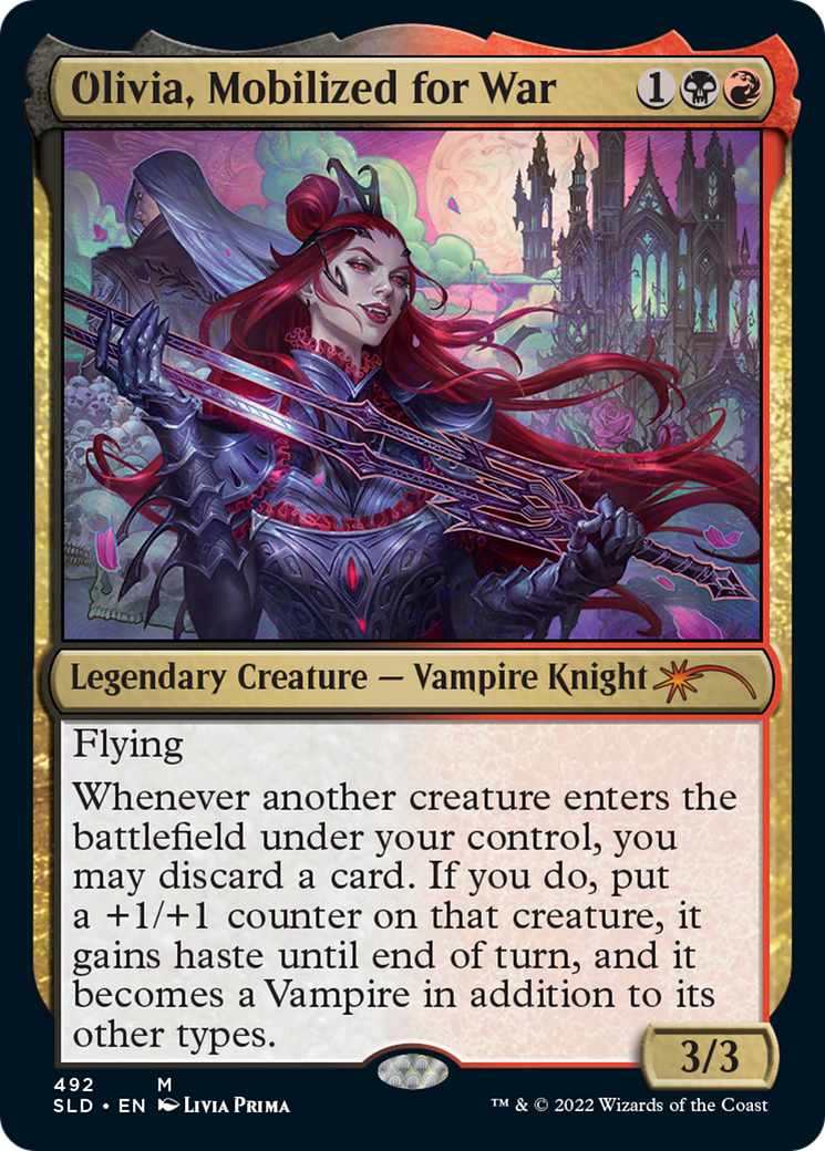 Olivia, Mobilized for War (SLD-492) - Secret Lair Drop Foil