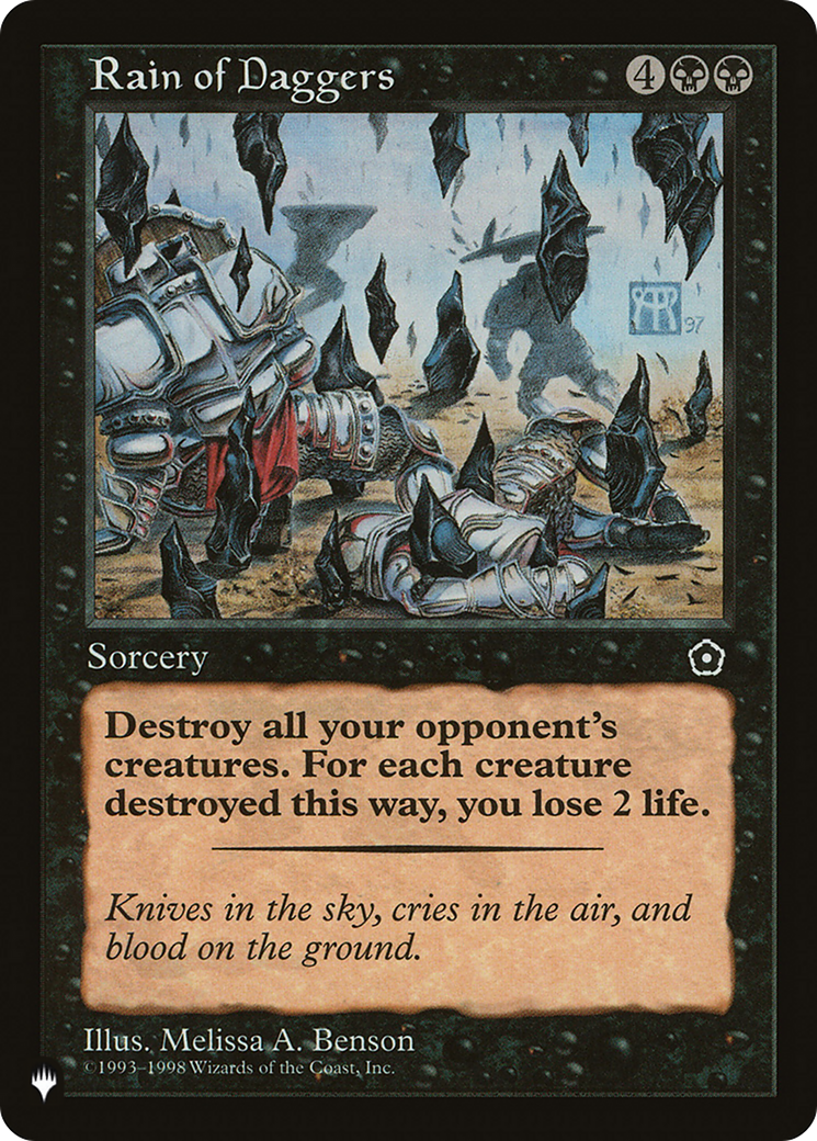 Rain of Daggers (LIST-P02-85) - The List