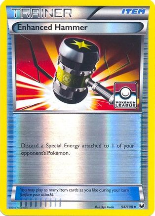 Enhanced Hammer (Pokemon League) 094/108 - League & Championship Cards Reverse Holofoil