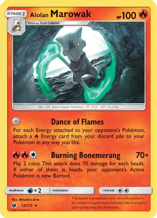 Alolan Marowak 012/111 - SM Crimson Invasion Holofoil