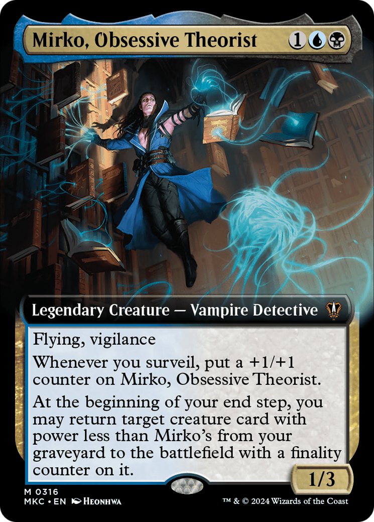 Mirko, Obsessive Theorist (MKC-316) - Murders at Karlov Manor Commander: (Extended Art)