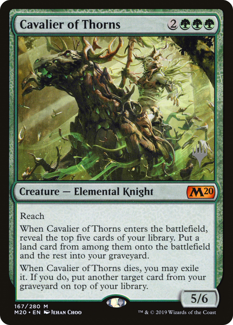 Cavalier of Thorns (PPM20-167P) - Core Set 2020 Promos