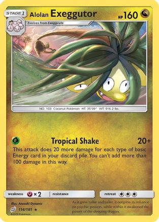Alolan Exeggutor 114/181 - SM Team Up Reverse Holofoil