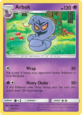 Arbok 063/214 - SM Unbroken Bonds