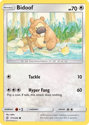 Bidoof 171/236 - SM Unified Minds Reverse Holofoil