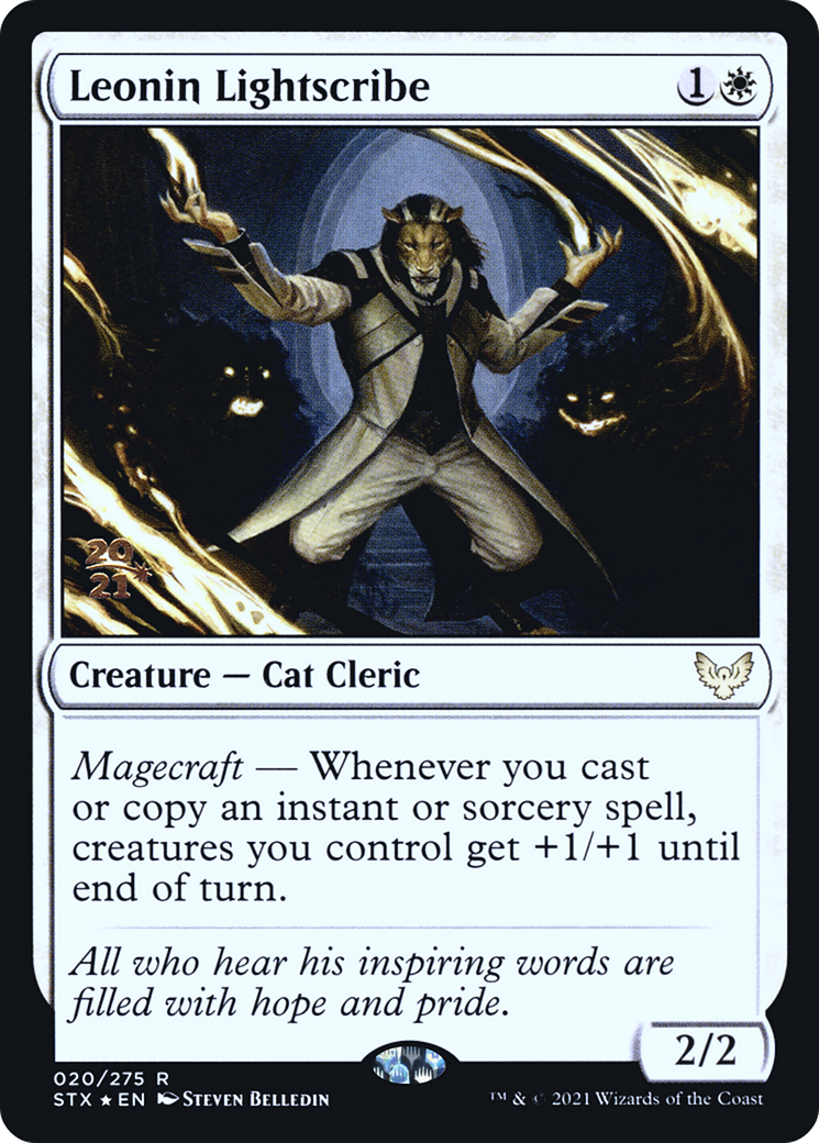 Leonin Lightscribe (PRE-20S) - Strixhaven: School of Mages Promos Foil
