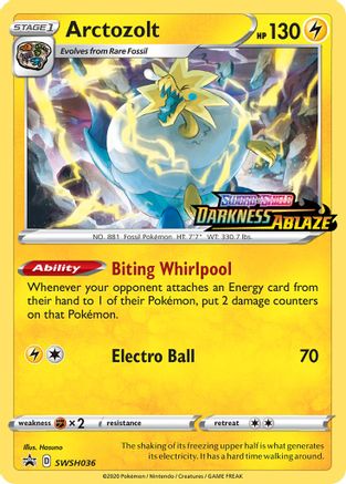 Arctozolt SWSH036 - SWSH Sword & Shield Promo Cards - Holofoil