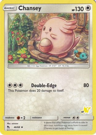 Chansey (# Pikachu Stamped) 046/68 - Battle Academy