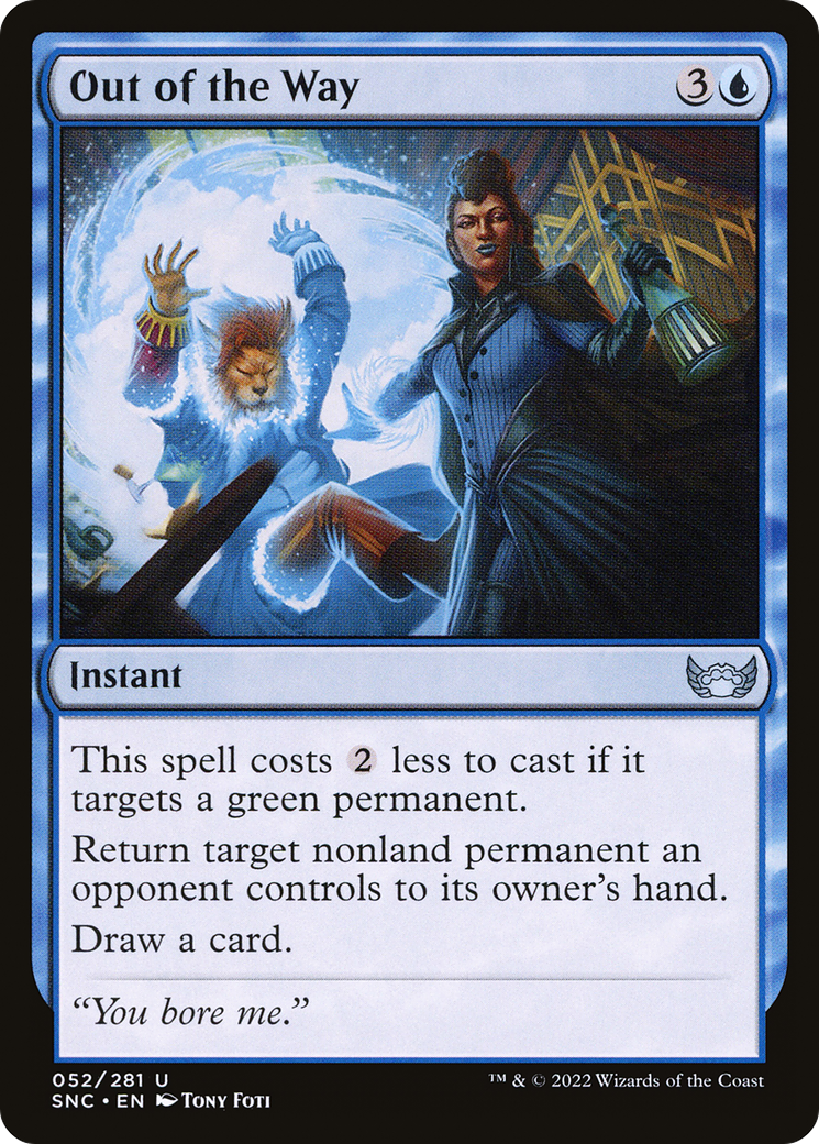 Out of the Way (SNC-052) - Streets of New Capenna Foil