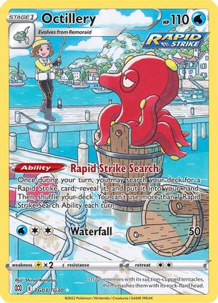 Octillery TG03/TG30 - SWSH09 Brilliant Stars Trainer Gallery Holofoil