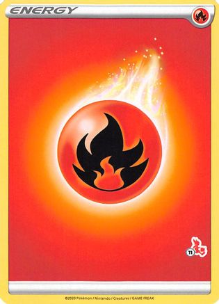 Fire Energy (# Cinderace Stamped) - Battle Academy 2022
