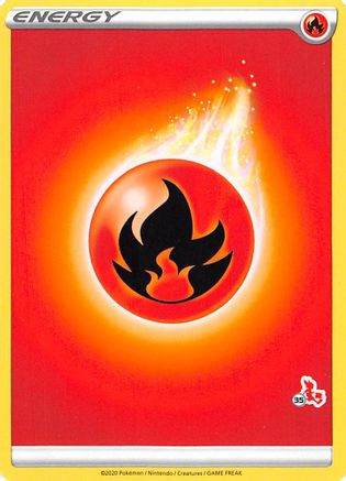 Fire Energy (# Cinderace Stamped) - Battle Academy 2022