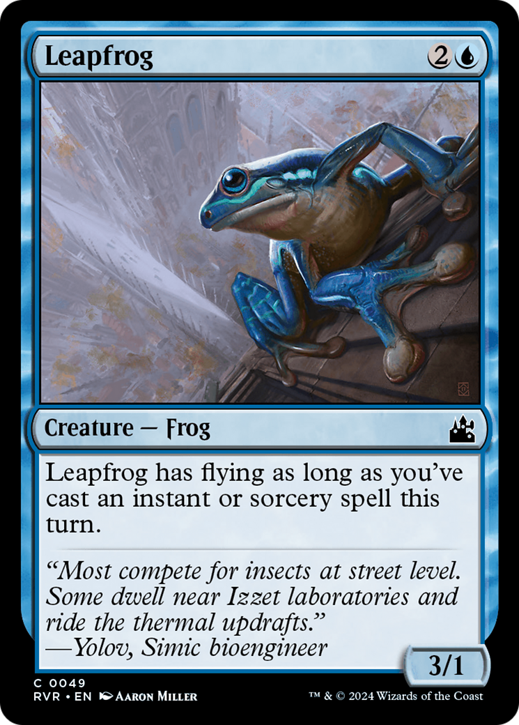 Leapfrog (RVR-049) - Ravnica Remastered Foil
