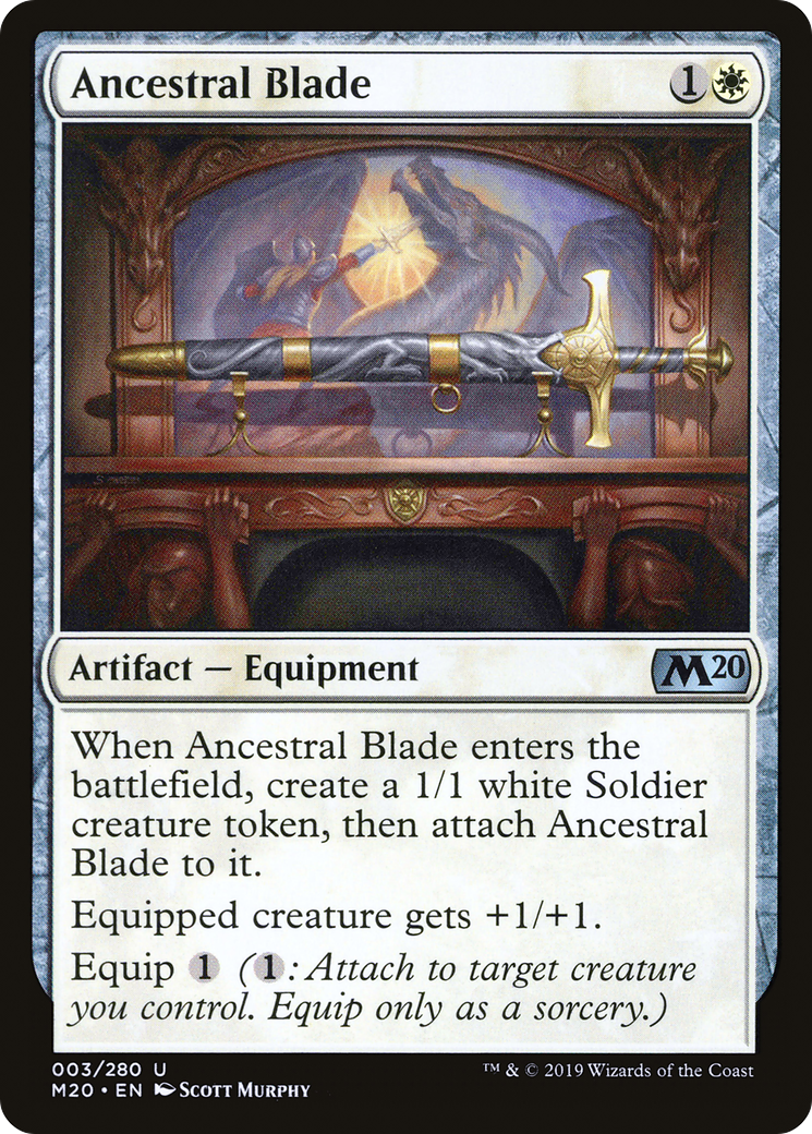 Ancestral Blade (M20-003) - Core Set 2020 Foil