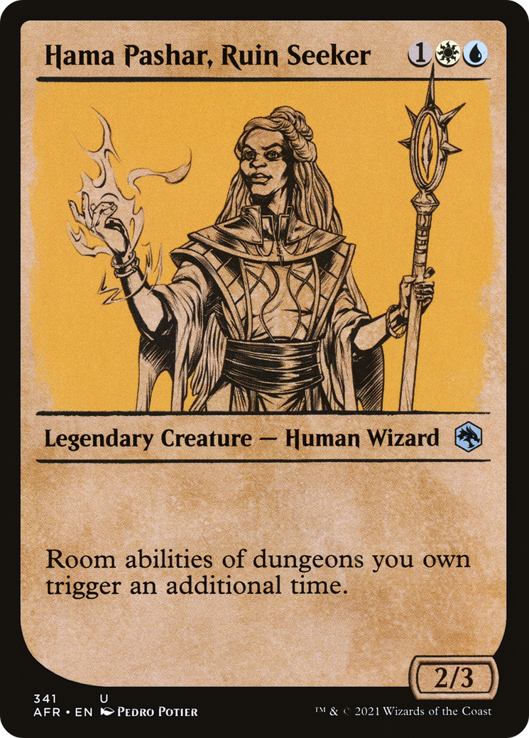 Hama Pashar, Ruin Seeker (AFR-341) - Adventures in the Forgotten Realms: (Showcase) Foil