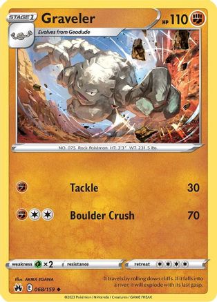 Graveler 068/159 - Crown Zenith