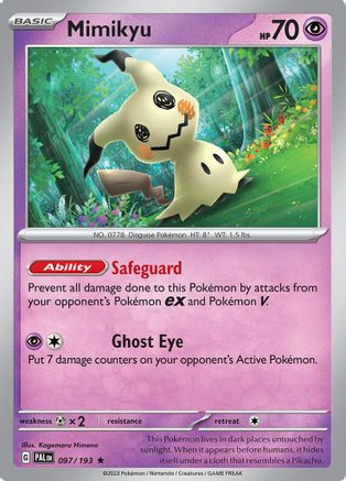 Mimikyu 097/193 - SV02 Paldea Evolved Reverse Holofoil