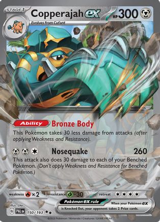 Copperajah ex 150/193 - SV02 Paldea Evolved Holofoil