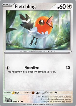 Fletchling 163/193 - SV02 Paldea Evolved