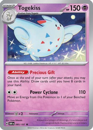 Togekiss 085/197 - SV03 Obsidian Flames Holofoil