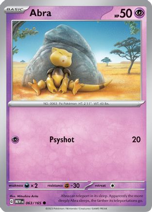 Abra 063/165 - SV Scarlet & Violet 151