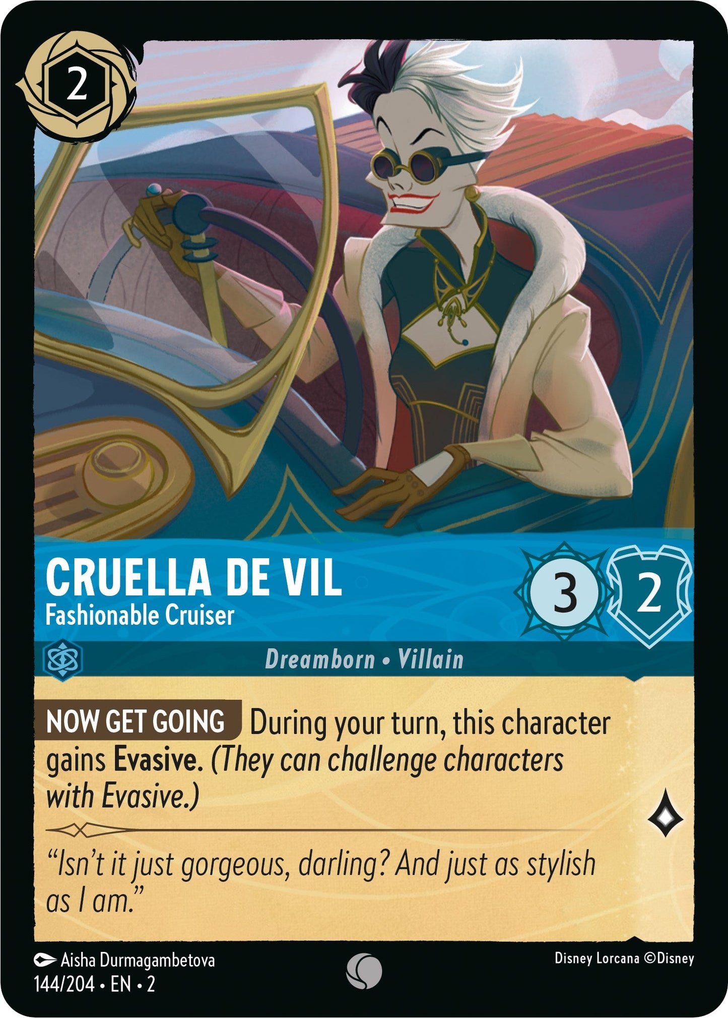 Cruella De Vil - Fashionable Cruiser (144/204) - Rise of the Floodborn