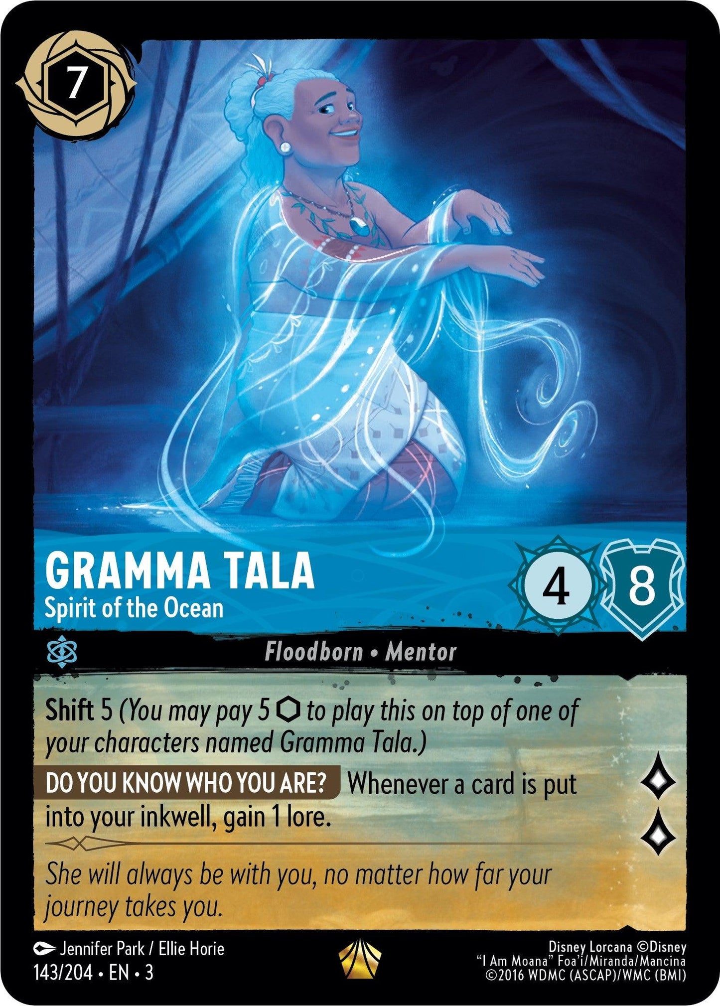 Gramma Tala - Spirit of the Ocean (143/204) - Into the Inklands Cold Foil