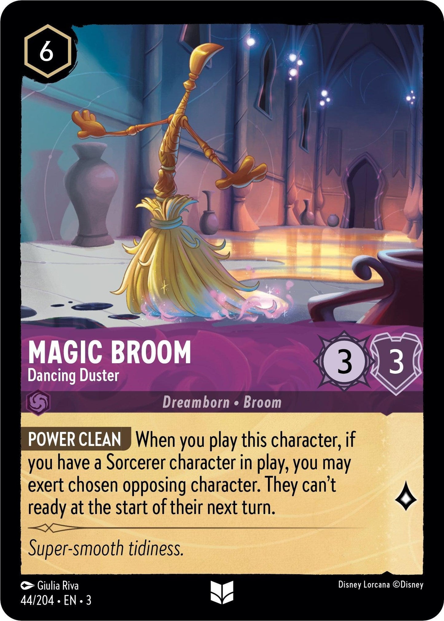 Magic Broom - Dancing Duster (44/204) - Into the Inklands Cold Foil