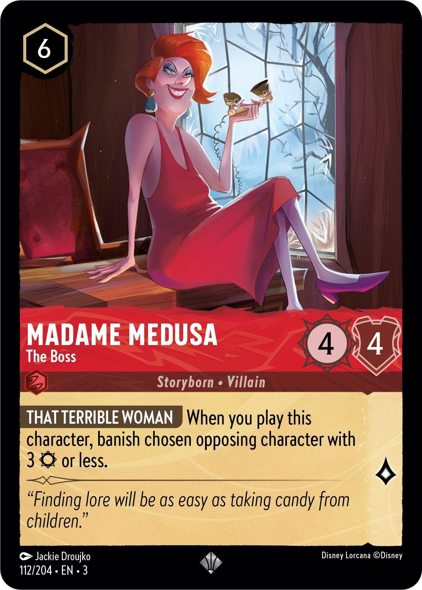 Madame Medusa - The Boss (112/204) - Into the Inklands Cold Foil