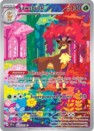 Sawsbuck 166/162 - SV05 Temporal Forces Holofoil