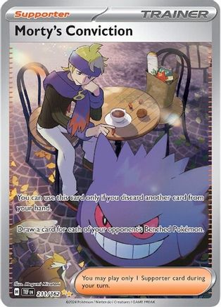 Morty's Conviction 211/162 - SV05 Temporal Forces Holofoil
