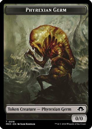 Phyrexian Germ // Plant Double-Sided Token (MH3-16 // 26) - Modern Horizons 3 Foil