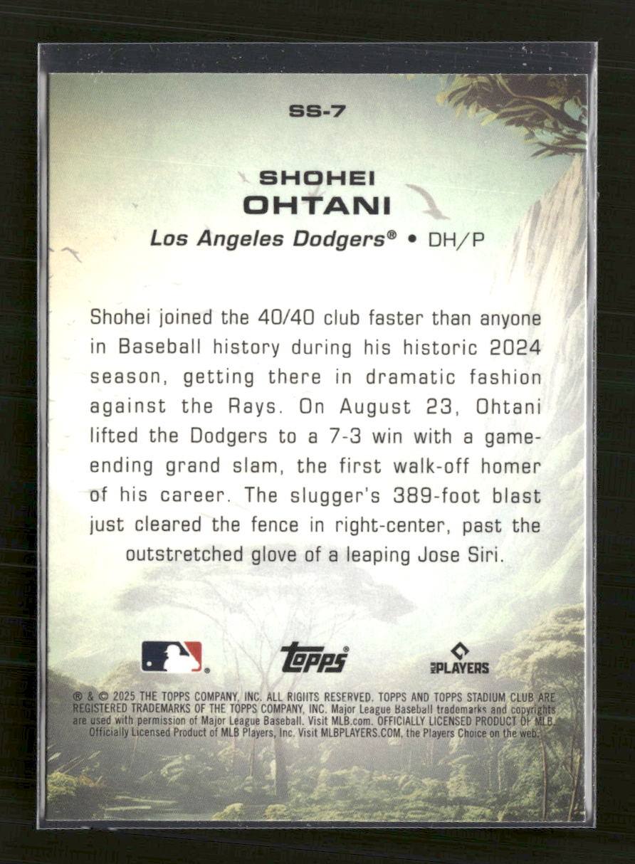 2025 Stadium Club Savage Sluggers Shohei Ohtani #SS-7