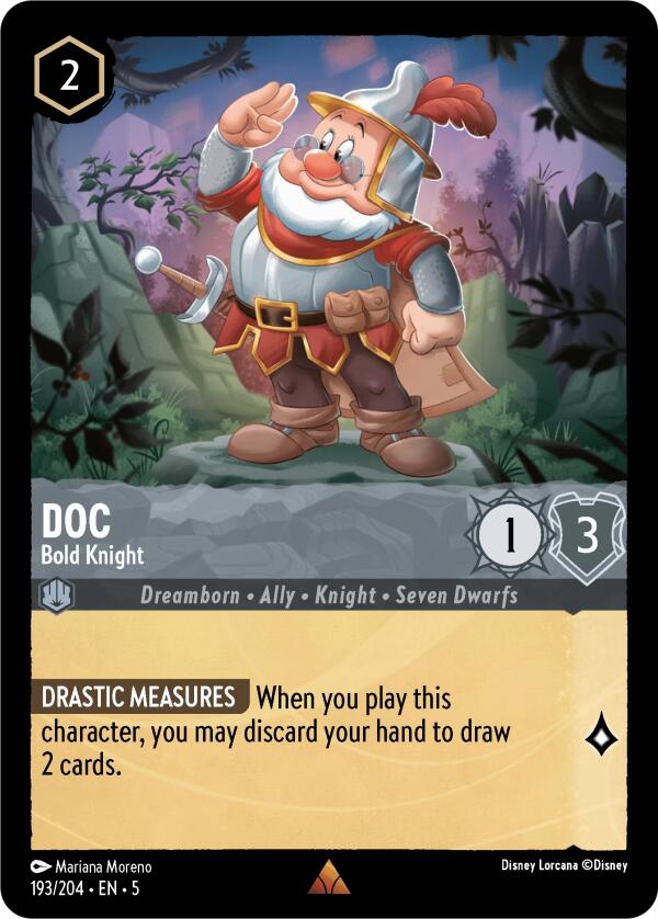 Doc - Bold Knight (193/204) - Shimmering Skies Cold Foil