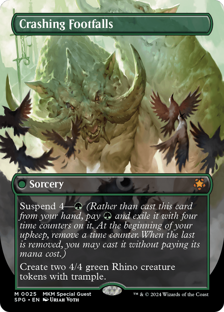 Crashing Footfalls (SPG-025) - Special Guests (Borderless) Foil
