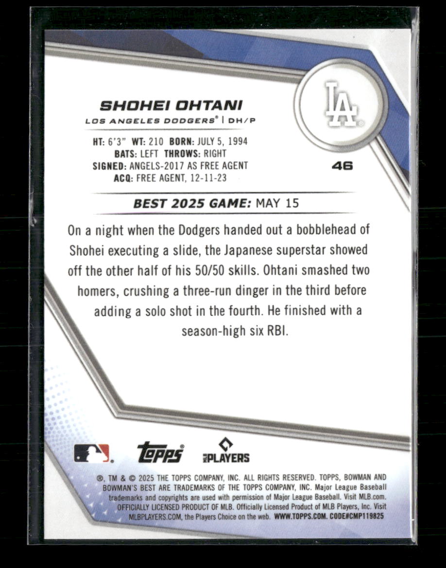 2025 Bowman's Best Shohei Ohtani #46