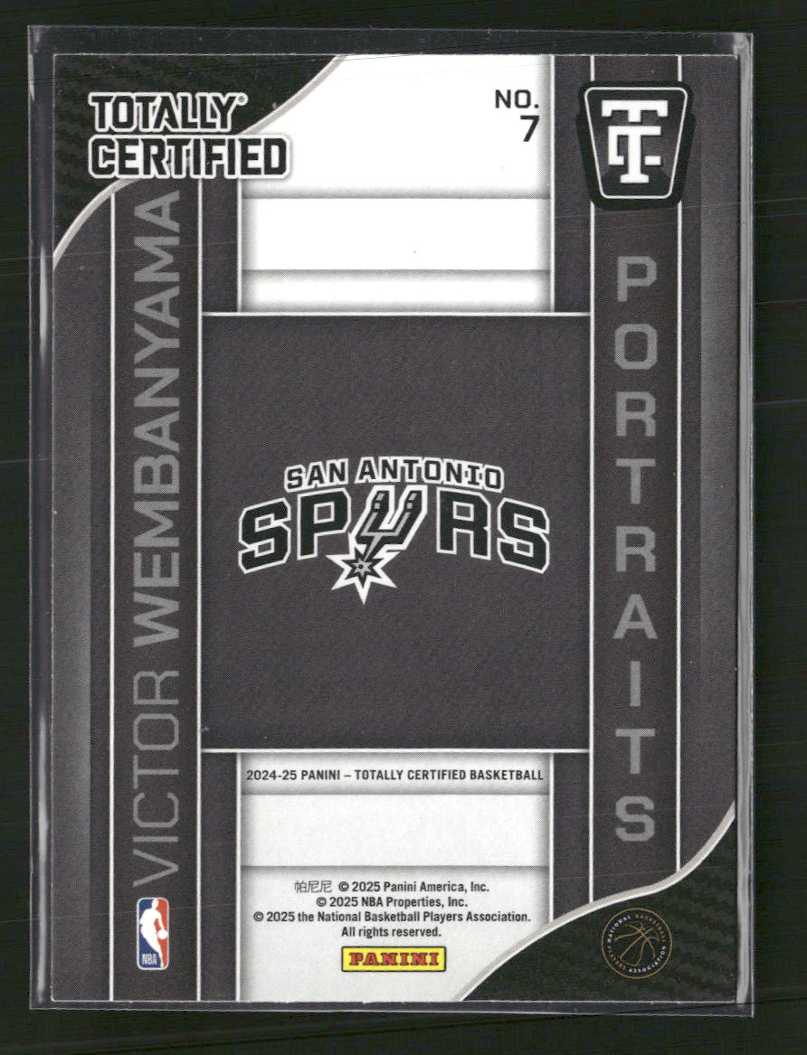 2024-25 Panini T. C. Portraits Mirror Victor Wembanyama #7