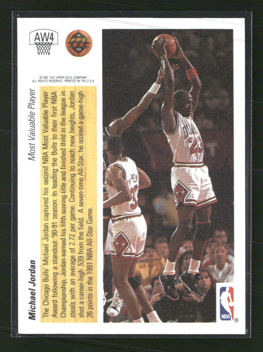1991-92 Upper Deck Award Winner Holograms Michael Jordan #AW4