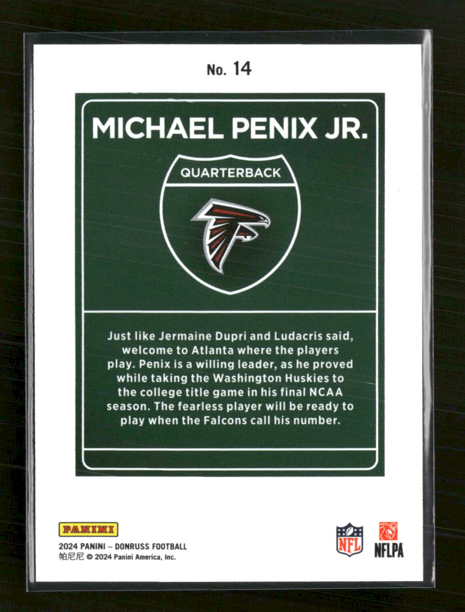2024 Donruss Downtown Michael Penix Jr. #14