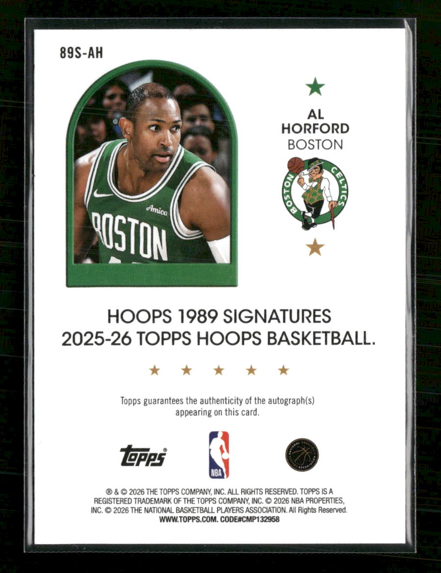 2025-26 Topps Hoops 1989 Signatures Al Horford #89S-AH