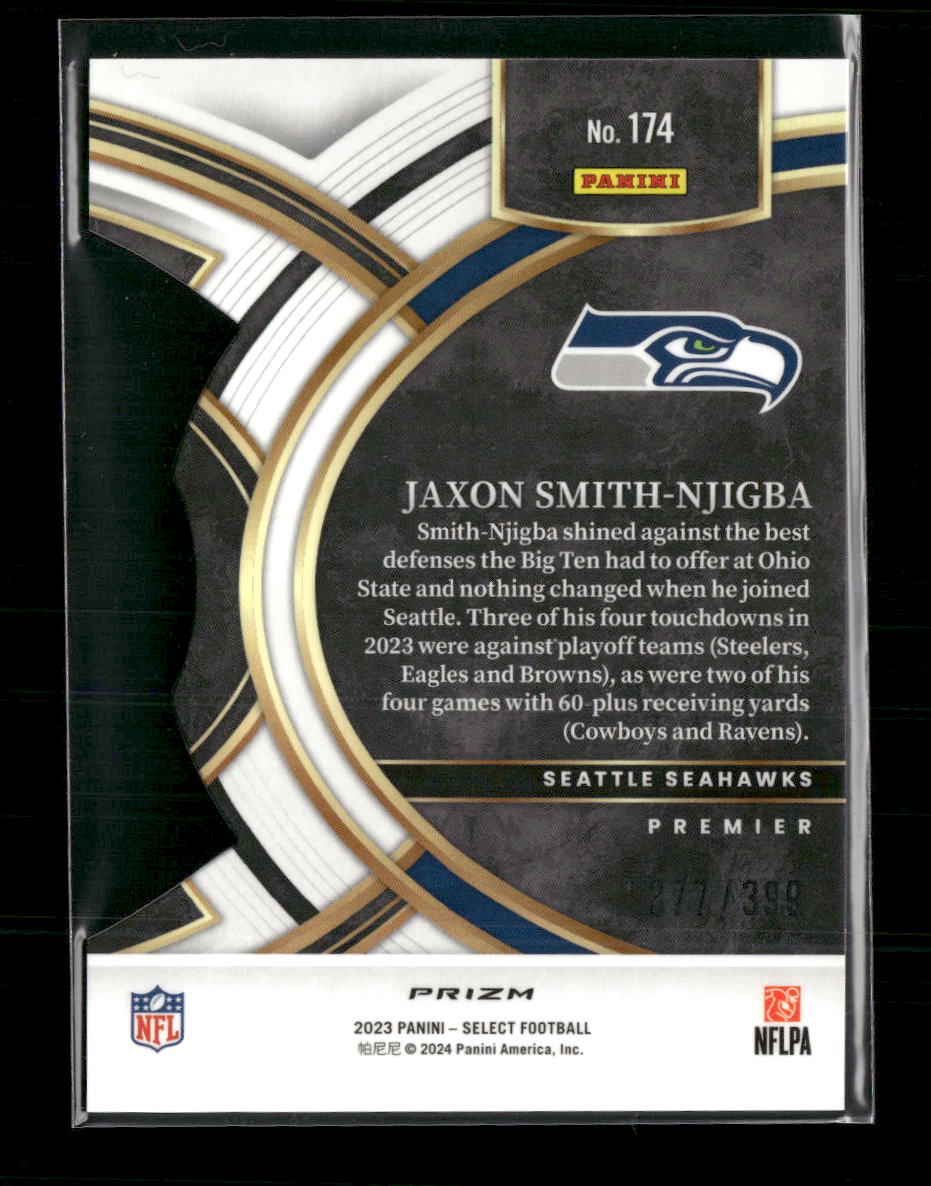 2023 Panini Select Orange Prizms Die Cuts Jaxon Smith-Njigba Rookie #/399 #174