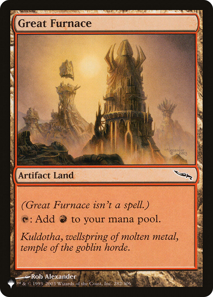 Great Furnace (LIST-MRD-282) - The List
