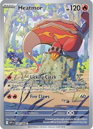 Heatmor 104/086 - SV White Flare Holofoil