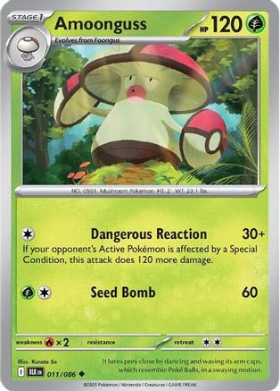 Amoonguss 011/086 - SV Black Bolt Reverse Holofoil