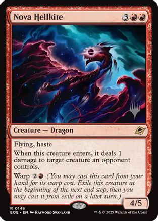 Nova Hellkite (PPEOE-148) - Promo Pack: Edge of Eternities Foil